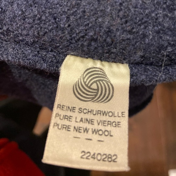 Geiger Tyrol Austria Boiled 100% Pure Wool Jacket  Cardigan Size 42 Accent Trim - Picture 5 of 6